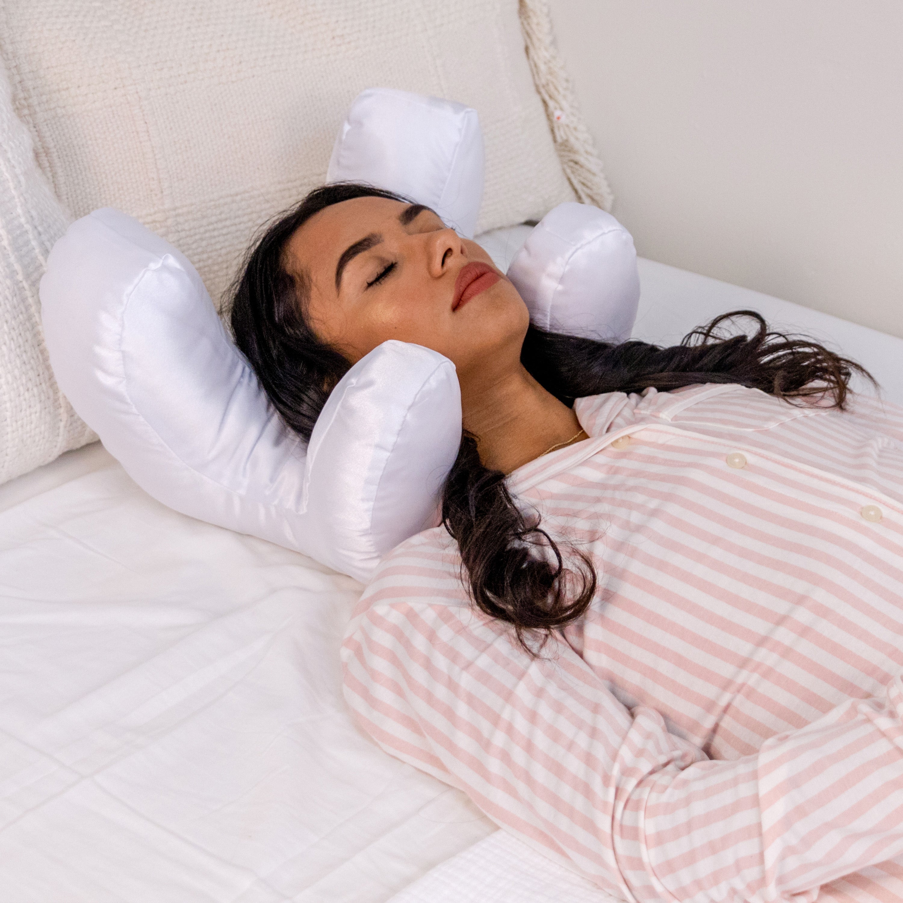 Flawless Face Pillow Cloud three-quarter view