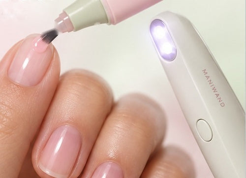 Maniwand gel manicure in Milky Pink, a sheer everyday pink