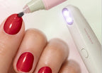 Maniwand gel manicure in Ritual Red, a classic red